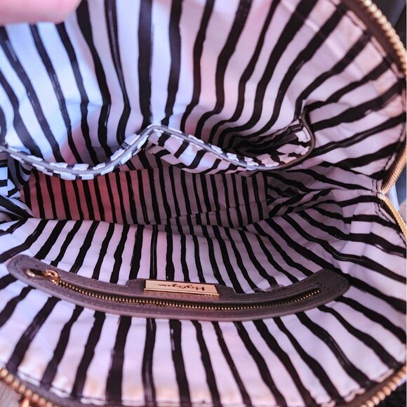 Grey Backpack purse with carry handles and adjustable straps - Picture 5 of 7